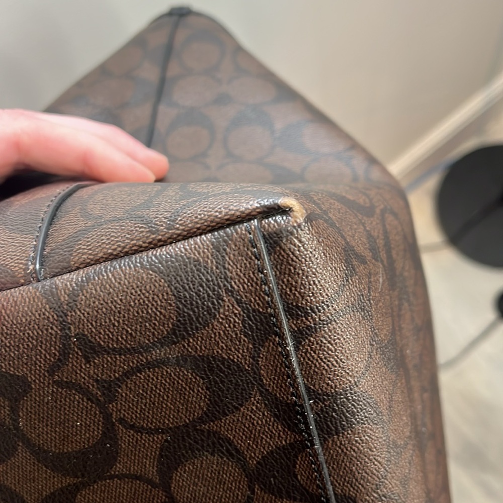 Coach Black and Brown Signature Tote - Picture 12 of 13